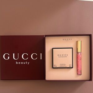 Gucci Beauty Radiant Highlighter and Gloss Set - Pink and Gold